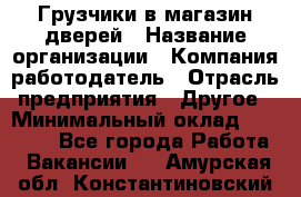 Грузчики в магазин дверей › Название организации ­ Компания-работодатель › Отрасль предприятия ­ Другое › Минимальный оклад ­ 17 000 - Все города Работа » Вакансии   . Амурская обл.,Константиновский р-н